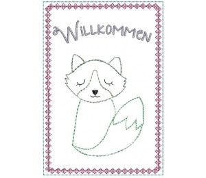 ITH Postkarte - Willkommen Fuchs